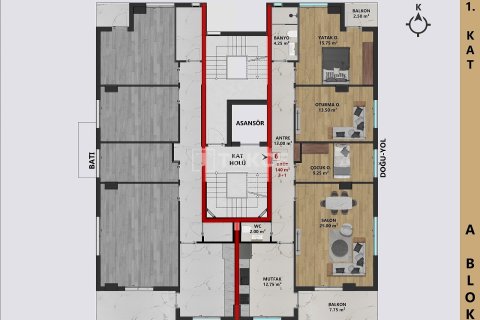 3+1 Penthouse à Antalya, Turkey No. 27937 11