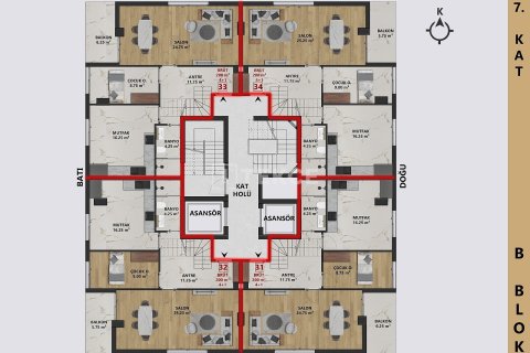 Пентхаус 3+1 в Анталья, Турция №27937 3