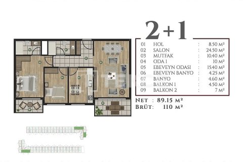 3+1 Apartment in Izmir, Turkey No. 17835 14