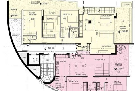 Квартира с 3 спальнями в Агиос Афанасиос, Кипр №35145 2