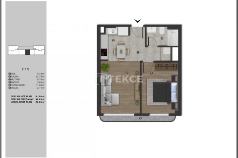 1+1 Appartement à Istanbul, Turkey No. 13705 12