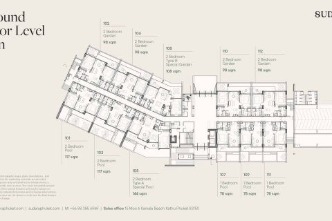 2 dormitorios Condominio  en Bang Tao, Thailand No. 1666 11