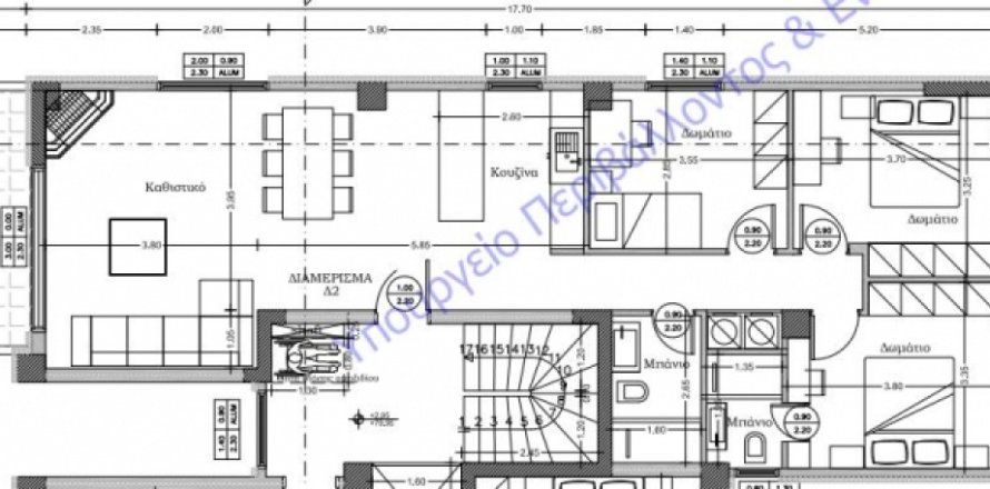 Квартира с 3 спальнями в Центральная Македония, Греция №48838