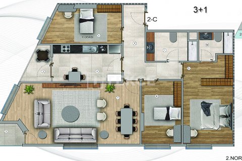 3+1 Appartement à Istanbul, Turkey No. 17527 15