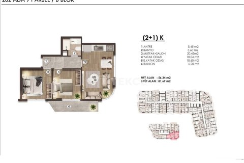 2+1 Apartment en Bueyuekcekmece, Turkey No. 17530 21