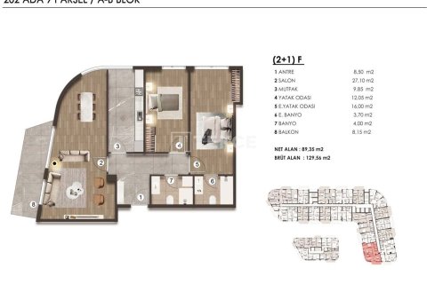 2+1 Apartment en Bueyuekcekmece, Turkey No. 17530 24