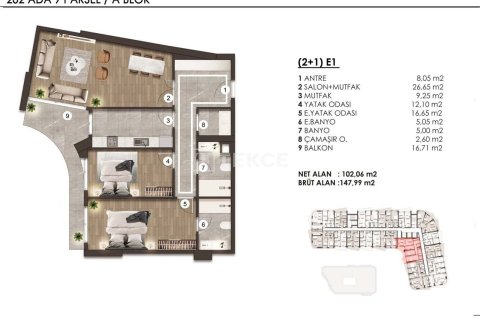 2+1 Apartment en Bueyuekcekmece, Turkey No. 17530 29