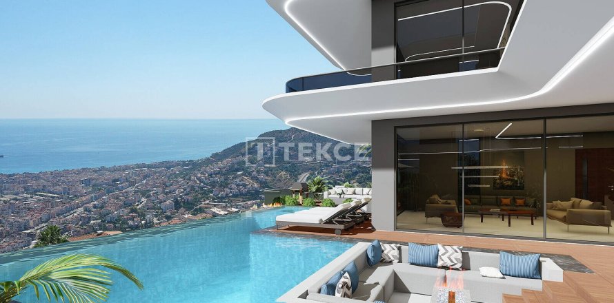 5+1 Villa à Alanya, Turkey No. 16048