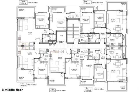 2+1 Appartement à Alanya, Turkey No. 11055 2