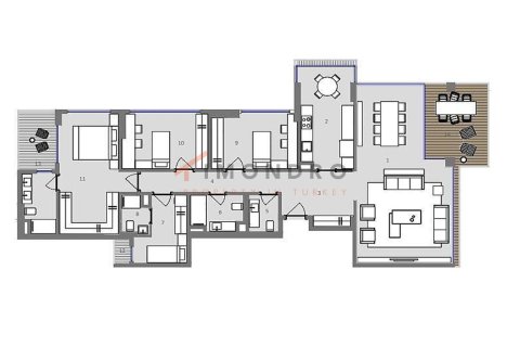 5+1 Apartment in Eyup, Turkey No. 17381 8