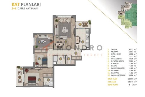 3+1 Apartment in Esenyurt, Turkey No. 17412 3