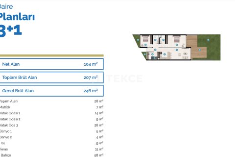 3+1 Apartment in Cesme, Turkey No. 17592 2