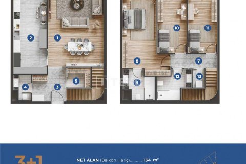 3+1 Appartement à Izmir, Turkey No. 17591 6