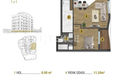 Пентхаус 2+1 в Анталья, Турция №17675 10