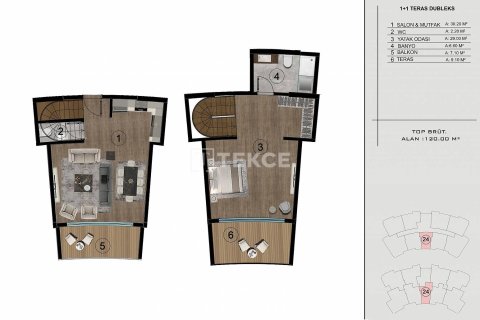 4+1 Appartement à Basiskele, Turkey No. 13275 30