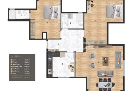 3+1 Apartment en Istanbul, Turkey No. 12628 3