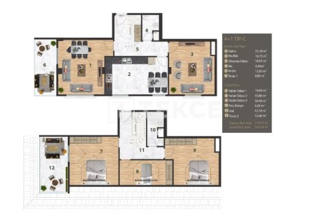 3+1 Apartment in Istanbul, Turkey No. 12628 6