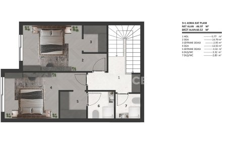 Квартира 4+1 в Аксу, Турция №92500 6