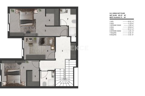 Квартира 4+1 в Аксу, Турция №92500 9