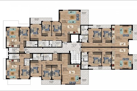 Квартира 3+1 в Кушадасы, Турция №92496 2