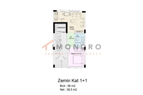 1+1 Apartment en Beyoglu, Turkey No. 17287 3