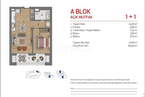 2+1 Apartment en Istanbul, Turkey No. 66416 17