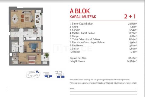 2+1 Appartement à Istanbul, Turkey No. 66416 18