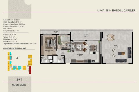 2+1 Apartment in Antalya, Turkey No. 21901 15