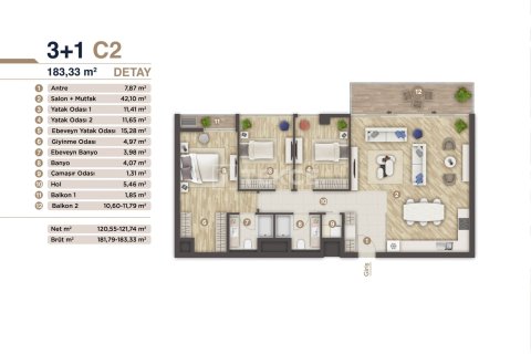 2+1 Apartment en Izmir, Turkey No. 14908 4