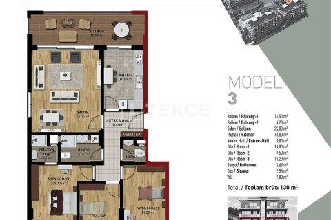 3+1 Apartment en Mudanya, Turkey No. 11316 29