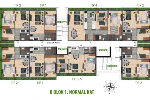 1+1 Apartment en Istanbul, Turkey No. 17513 3