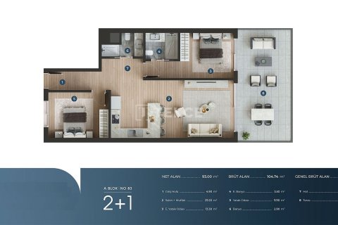 3+1 Appartement à Cesme, Turkey No. 75067 20