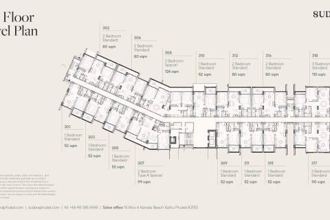 3 dormitorios Condominio  en Bang Tao, Thailand No. 1671 12