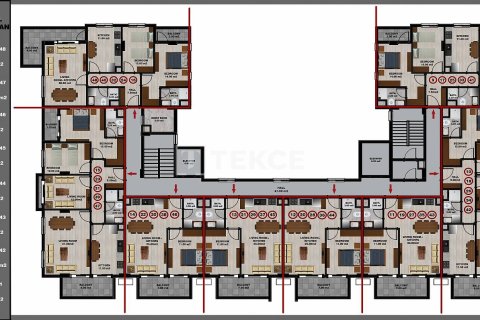 Квартира 3+1 в Газипаша, Турция №10845 26