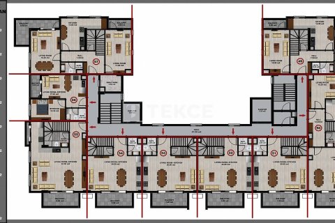 Квартира 3+1 в Газипаша, Турция №10845 27