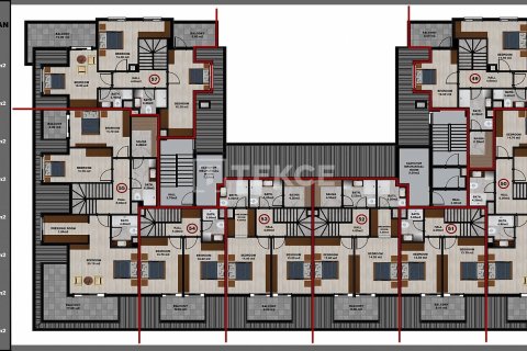 Квартира 3+1 в Газипаша, Турция №10845 28