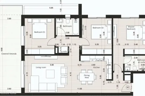 3 dormitorios Apartment en Mesa Geitonia, Cyprus No. 34945 2