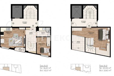 Пентхаус 2+1 в Стамбул, Турция №15805 6