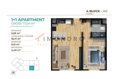 1+1 Apartment in Kâğıthane, Turkey No. 17317 20