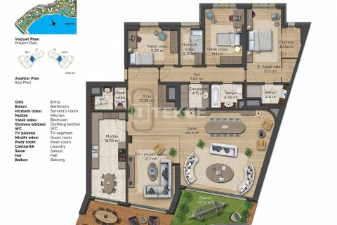 1+1 Apartment en Istanbul, Turkey No. 11151 17