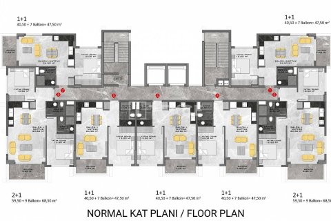 2+1 Appartement à Alanya, Turkey No. 10966 15