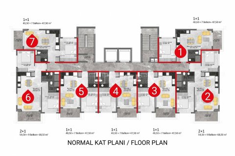 2+1 Apartment en Alanya, Turkey No. 10966 16