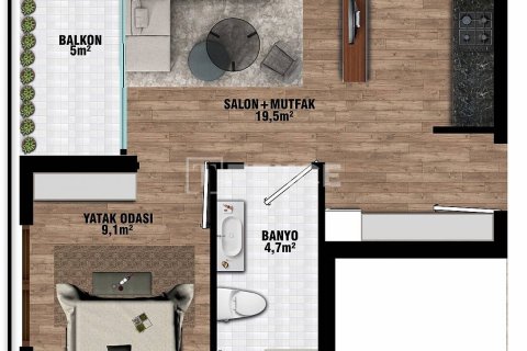 3+1 Appartement à Aksu, Turkey No. 10897 25