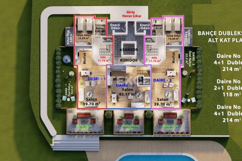 4+1 Apartment in Alanya, Turkey No. 10957 16