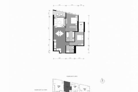 Кондоминиум  с 2 спальнями в Бангкок, Таиланд №3209 12