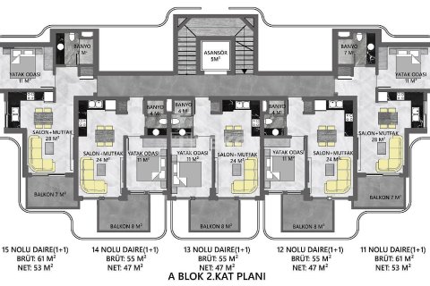 2+1 Penthouse in Alanya, Turkey No. 10982 25