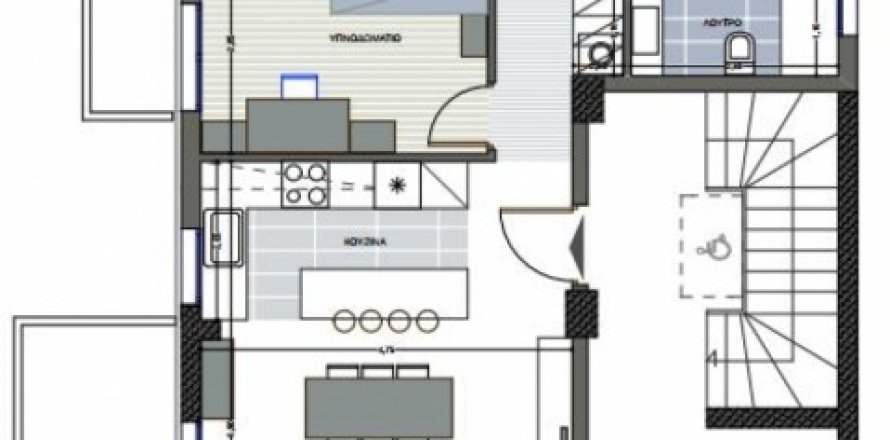 Квартира с 3 спальнями в Центральная Македония, Греция №52308