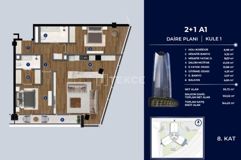 Квартира 2+1 в Стамбул, Турция №20912 25