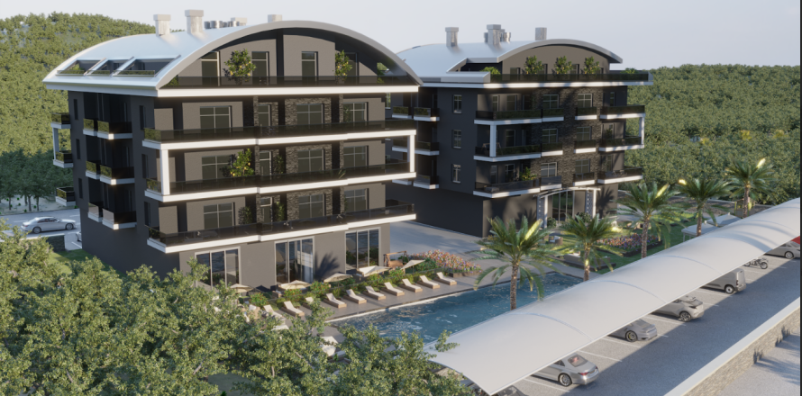 2+1 Penthouse en Oba, Turkey No. 12881