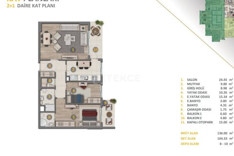 2+2 Apartment en Esenyurt, Turkey No. 11876 5